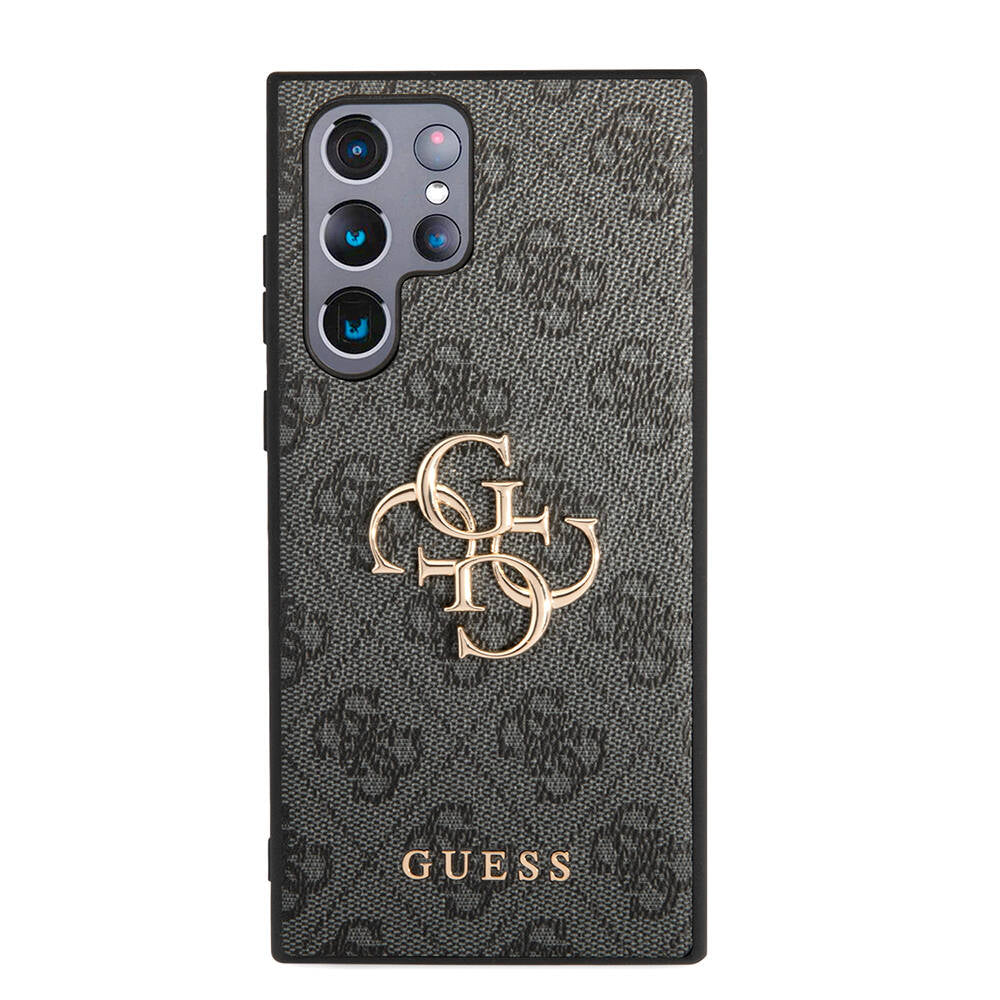 Guess Galaxy S24 Ultra Orjinal Lisanslı PU Deri Yazı ve 4G Metal Logolu Desenli Kılıf Guess Galaxy S24 Ultra Orjinal Lisanslı PU Deri Yazı ve 4G Metal Logolu Desenli Kılıf